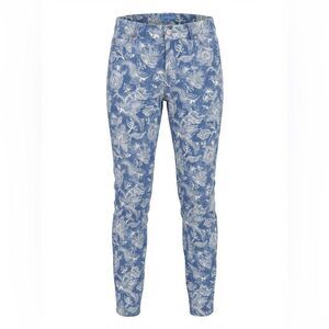 J. McLaughlin women’s Blue and White Floral Pants size 8